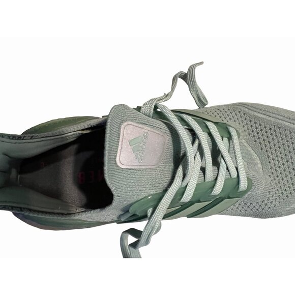 ADIDAS ULTRABOOST 21 RUNNING SHOES-HAZY GREEN-WOMEN'S 9.5 - Picture 13 of 15
